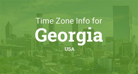 georgia usa time zone